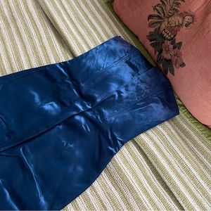 Vintage Gunne Saxe blue strapless gown